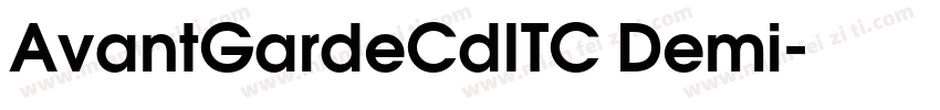 AvantGardeCdITC Demi字体转换